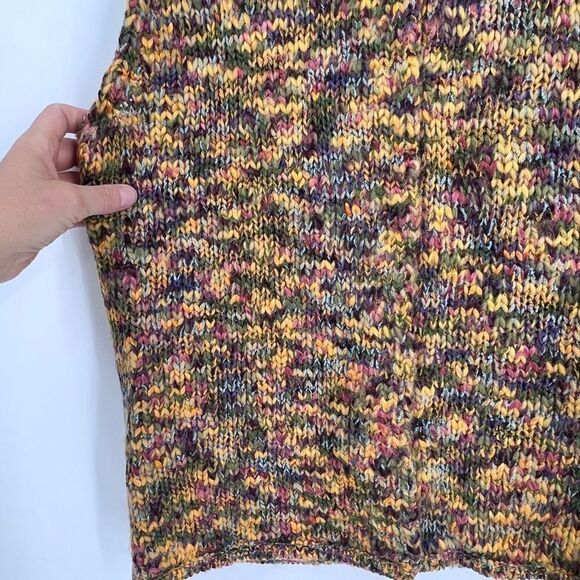 Talbots Womens Wool Blend Mock Neck Cardigan Sweater Vest Multi-Color Size Large - Picture 9 of 9